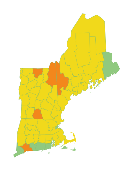 New England foliage conditions for SEP 18