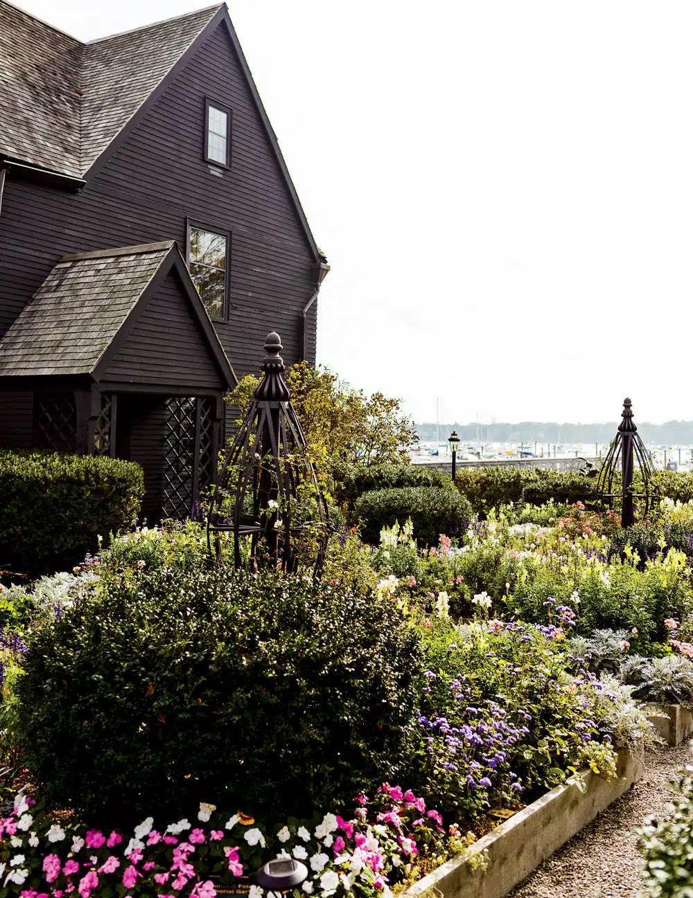 The preserved 17th-century Salem Harbor mansion that inspired Hawthorne’s The House of the Seven Gables.