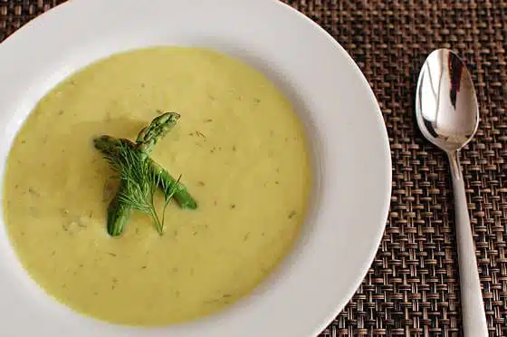 lemony asparagus soup