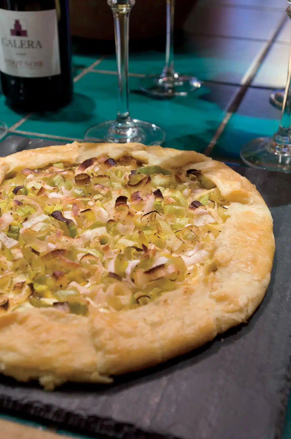 Chevre and Leek Tart