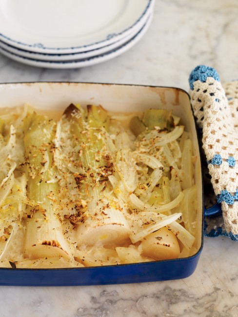 Braised Fennel and Leeks