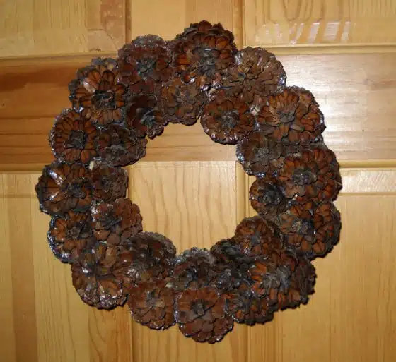 pinecone wreath