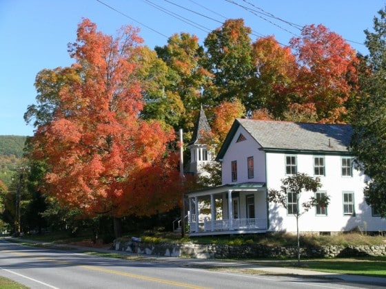 Route 125 in Middlebury, Vermont