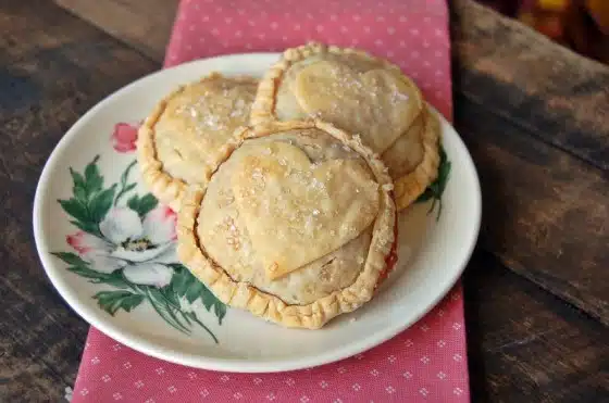 Mini Jam-Filled Valentine Heart Pies