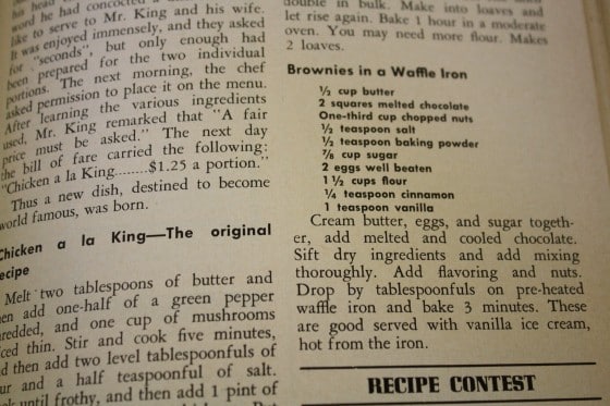 Waffle Iron Brownies