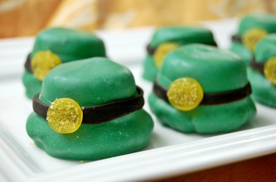 Leprechaun Hat Brownie Bites