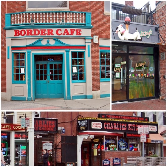 The Border Cafe in Harvard Square During a Snowstorm Border 