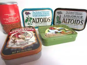 Wash and dry your recycled tins thoroughly