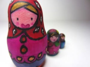 Traditional style nesting dolls
