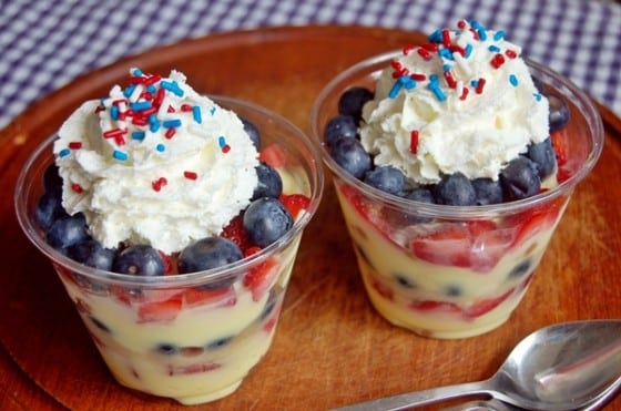 Patriotic 4th of July Pudding Parfaits