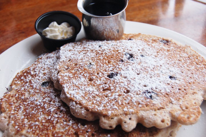 For breakfast (my favorite meal on vacation), there were blueberry pancakes at Arno's.