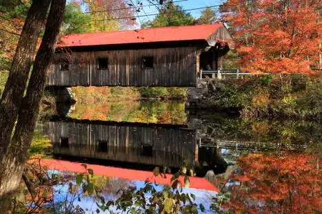 Waterloo Covered Bridge In Nh