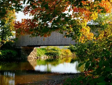The Covered Bridge In Montgomery, V