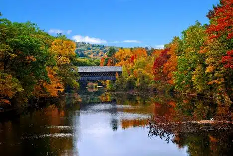 Bridge Over The Contoocook In Henniker, Nh