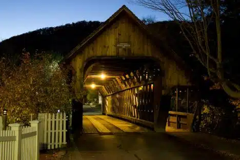 Woodstock Bridge In Vt