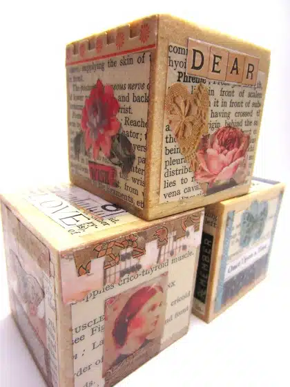 Decorative Collage Blocks