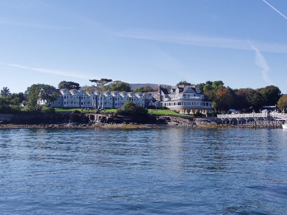 bar harbor inn viewed from the water