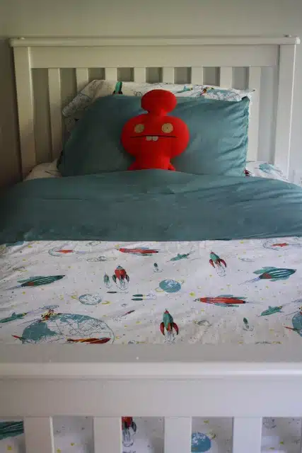 Make a duvet cover out of sheets.
