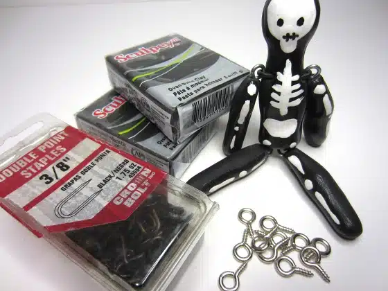 Gathering materials to make a skeleton