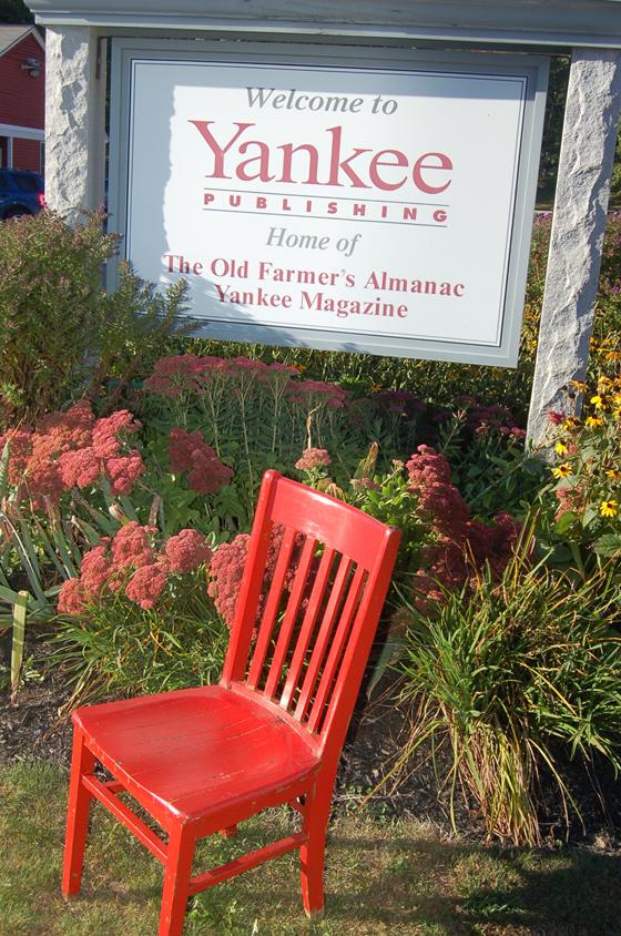 Red Chair Visits Yankee Magazine