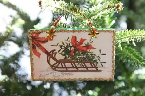 Postcard Ornaments