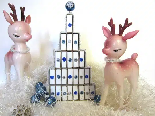 Completed Matchbox Advent Calendar