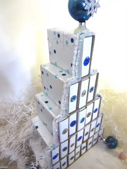 Completed Matchbox Advent Calendar