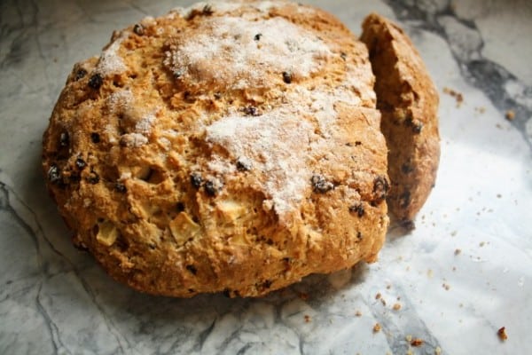 Irish Soda Bread with Currants and Apples