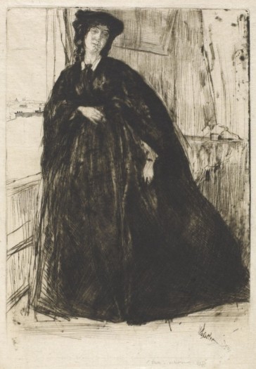 Finette, 1859 etching and drypoint