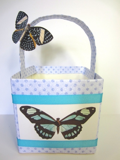 Decorate your May basket with flowers or butterflies.