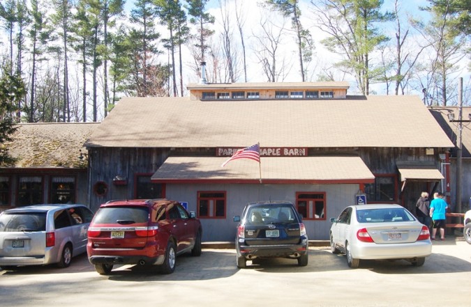 parkers maple barn restaurant front