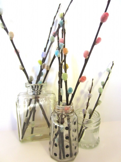 How to Color Pussy Willows  Easy Spring Craft Idea - New England