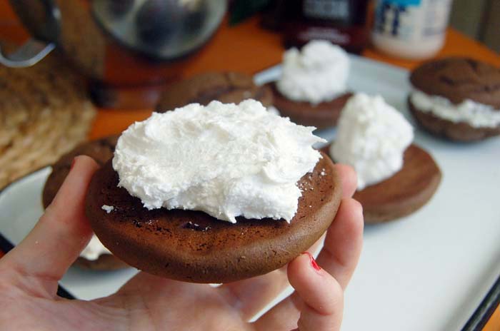 Homemade Whoopie Pies with Marshmallow Fluff - New England