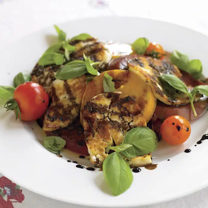 Heirloom Tomato & Halloumi Salad