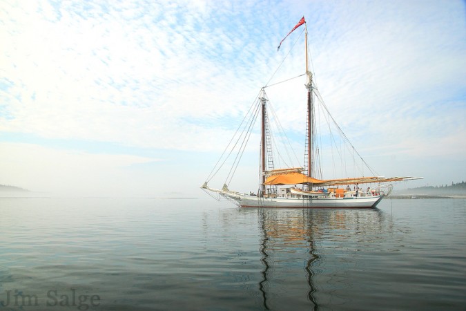 The Isaac H. Evans is an 1800's Era Schooner in the Maine Windjammer Fleet