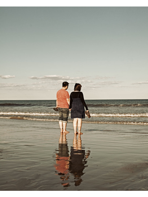 Beach couple.