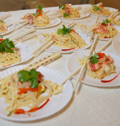 Thai-style lobster "mac n' cheese" by Chaz Doherty, winner in the Professional category