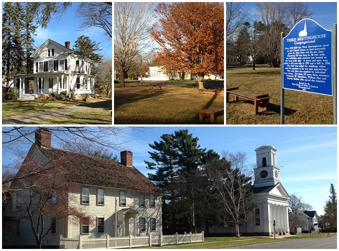 Old Saybrook's Historical Society and Church Green