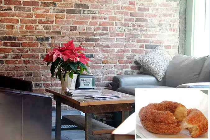 The Holy Donut offers Maine potato donuts, and their atmosphere screams Portland.