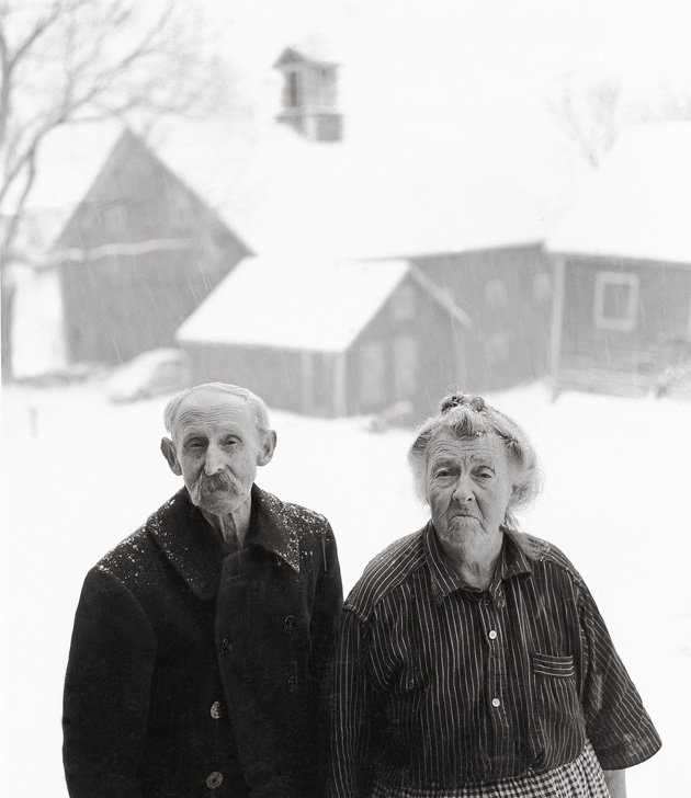Will and Rowena Austin, retired farmers, Weston, 1959. 