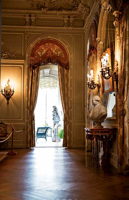 The French Drawing Room, the home’s main sitting area, where guests often assembled after dinner.
