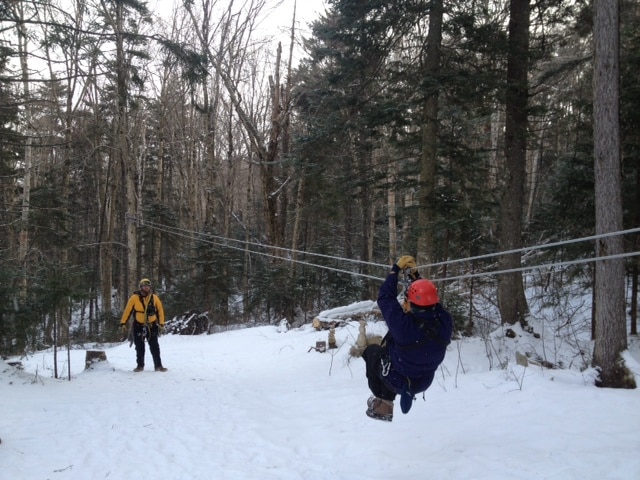 TimberTop Zip Tours: Zipline Across Snow Laden New Brunswick Forest This  Winter