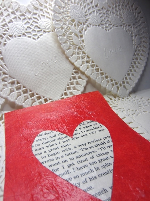 Tissue paper valentine