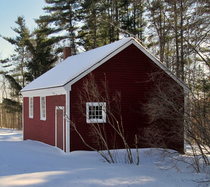 It may look like a tool shed, but the one-room schoolhouse was a busy place in its day.