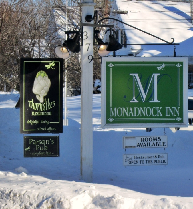 Signs for Monadnock Inn