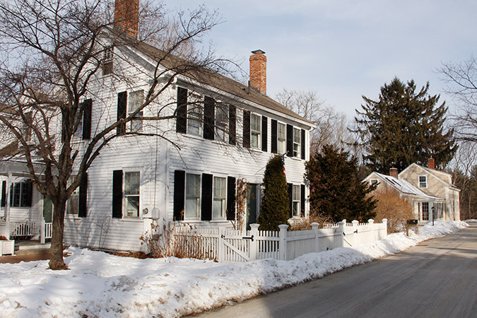 Alyson's 18th-century Colonial home in Amherst, New Hampshire.