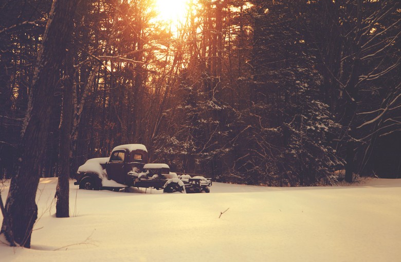 Snow and Rust, Barrington, New Hampshire.