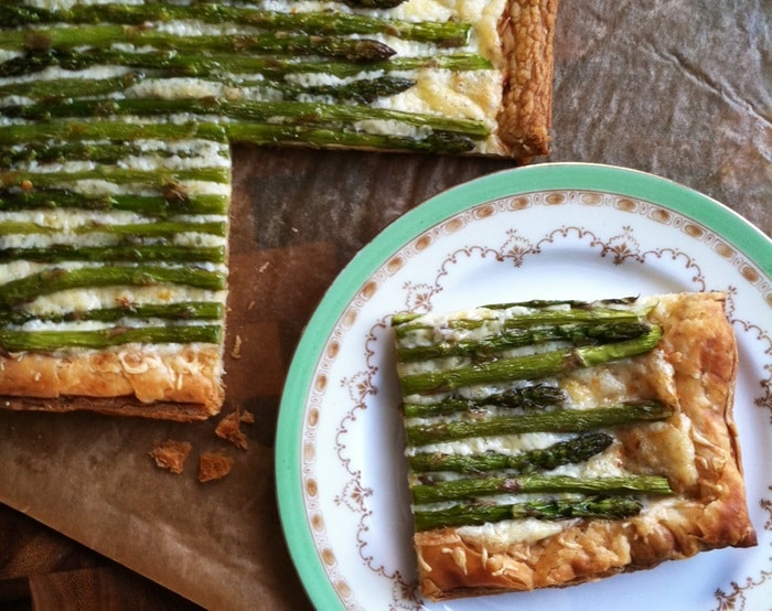 asparagus tart plate