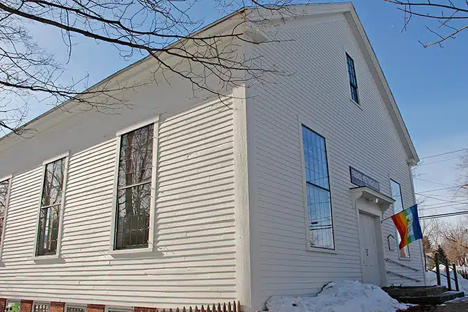 Friends Meeting House -- "Where Whittier Worshipped"