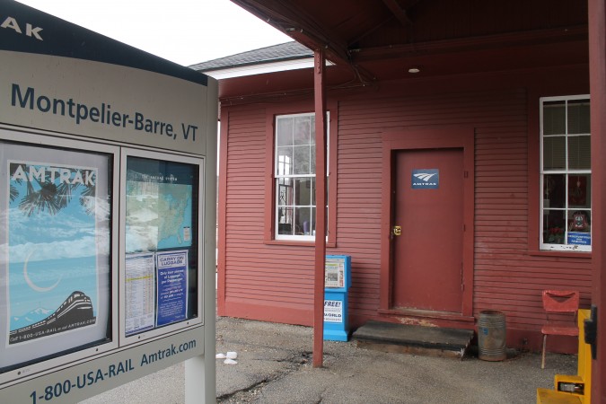 Montpelier's Amtrak Station is about two miles from the Capitol.